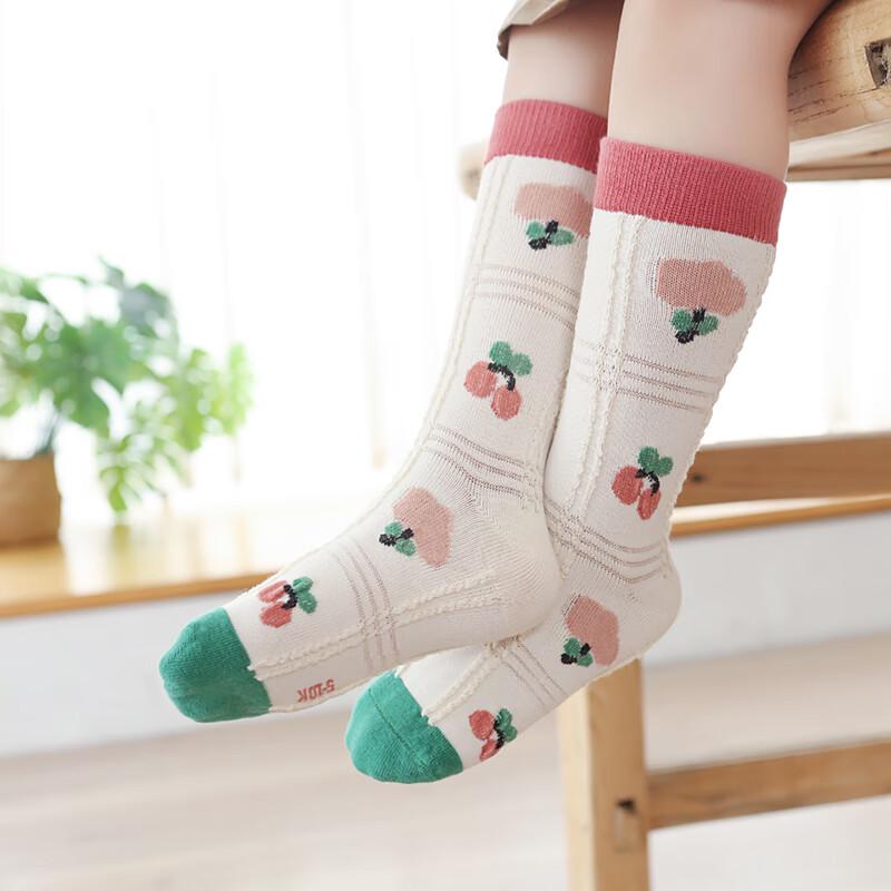 Girls' Cartoon Thick Cotton Mid-Calf Socks