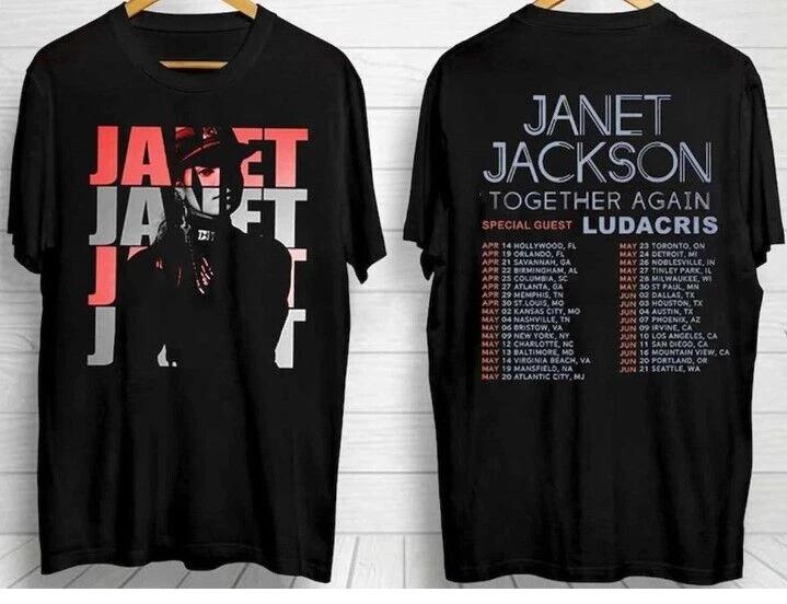 Janet Jackson Together Again Tour 2023 Tshirt good new new Tshirt 4XL