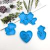 Eltern-Kind Silikonform für Schlüsselanhänger Schmuckherstellung, DIY Anhänger Charms Form