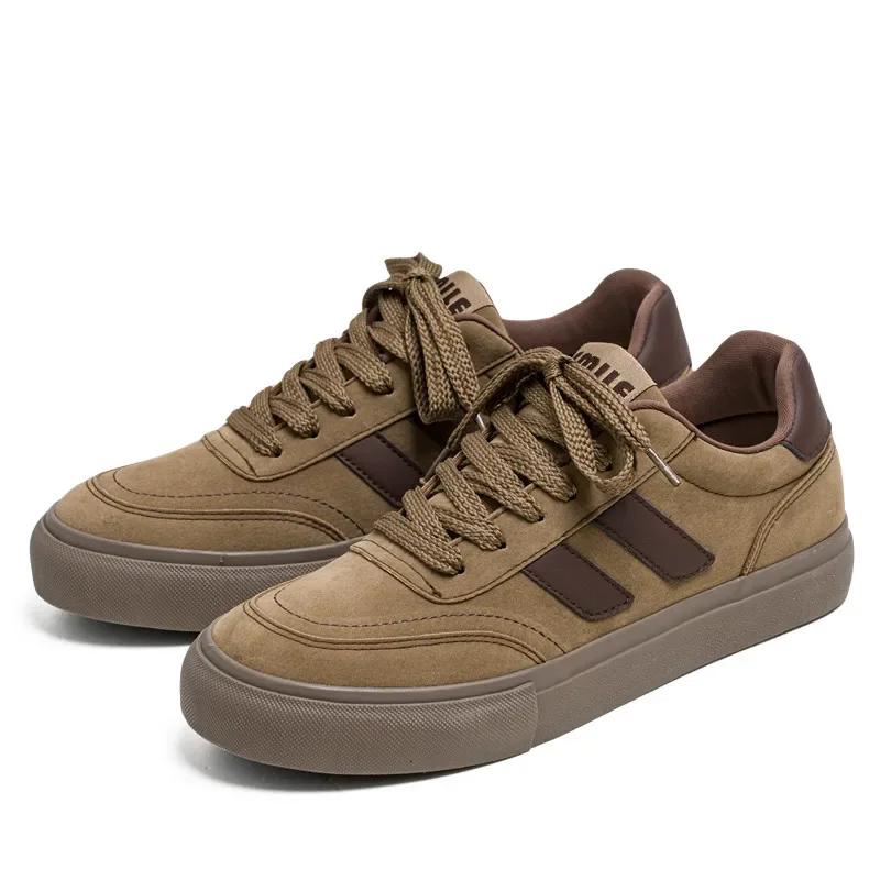 Brand Men's Sport Shoes Luxury Leather Casual Shoes for Men Trend All-match Board Shoes Versatile Men's Sneakers Tenis Masculino