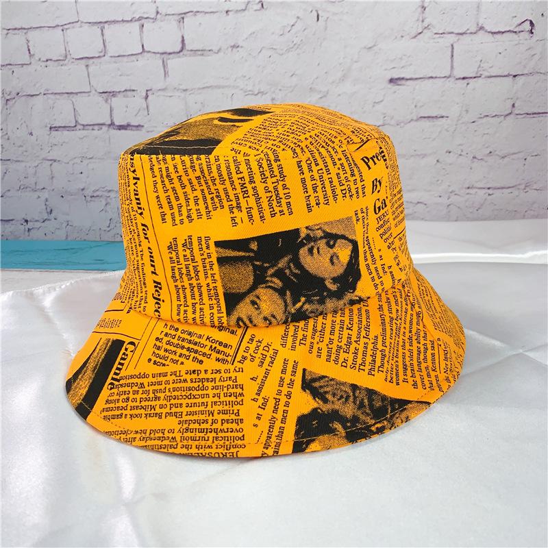 Spring and Autumn Hat Women's Bucket Hat Double-sided Outdoor Sunscreen Sun Hat Men's Basin Hat