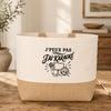 Sac J’peux pas j’ai Karaoké J'peux pas minimaliste | Cabas en Coton avec Fond Jute 18 L 48 × 37 × 13 cm | Marché Shopping Plage
