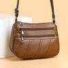Bolso bandolera informal de gran capacidad para mujer, bolsos de hombro tipo bandolera de piel sintética, bolso de viaje de Color sólido, Bolsa femenina