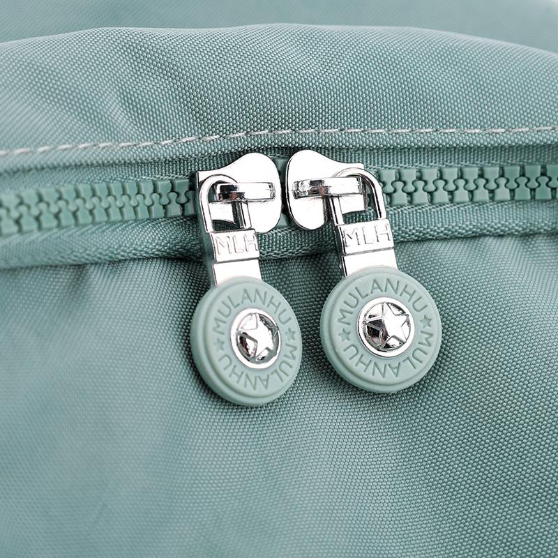 Solid Color Backpack Women Commuter Large Capacity Nylon Lightweight Backpack