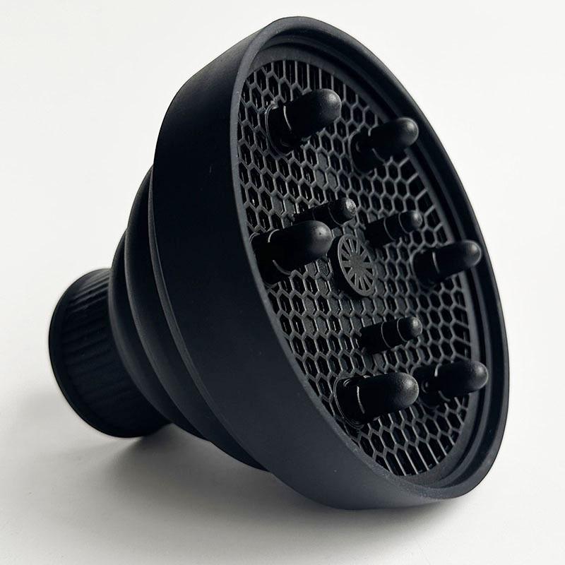 High-Temperature Resistant Silicone Telescopic Wind Cover for Curly Hair - Universal Folding Styler Hair Dryer.