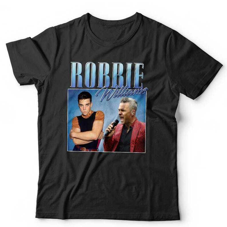 Robbie Williams Appreciation Unisex T Shirt Concert Shirt Funny T Shirt Homag M