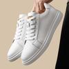 Fashion Lightweight Skate Shoes Lace-Up Men Flats Classic Sneakers New Genuine Leather Casual Shoes Men All-match Outdoor Walking Shoes
