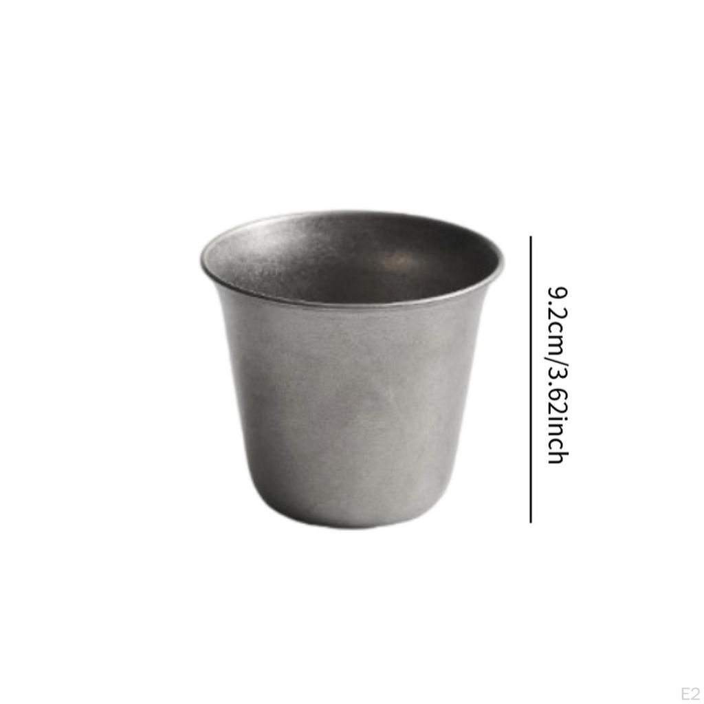 Camping Cup Juice Mug Unbreakable Dinnerware Drinking Portable Tea Stainless Steel for Hiking