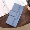 2024 Women's Tri-Fold Leather Wallet: Chic Korean Style Multi-functional Card Holder Bag