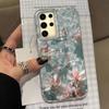 Water Wave Texture Butterfly Flower Girls Phone Case for Samsung Galaxy S25 Edge S24 S23 S22 S21 S20 FE Plus Ultra Bags Cover