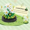 Mini Stadt Rose Sonnenblumen Töpfe Bouquet Baustein Ewige Blume Heimdekoration DIY Modell Steine Kinderspielzeug Geburtstagsgeschenk