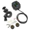 Sistema di Monitoraggio della Pressione degli Pneumatici TPMS per Moto Con 2 Sensori Esterni Sistemi di Allarme Pneumatici Moto Tempo Reale Carica USB 12V