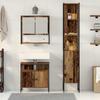 Bathroom Furniture Set with Shelf 3 pcs Reclaimed Wood Effect Particleboard