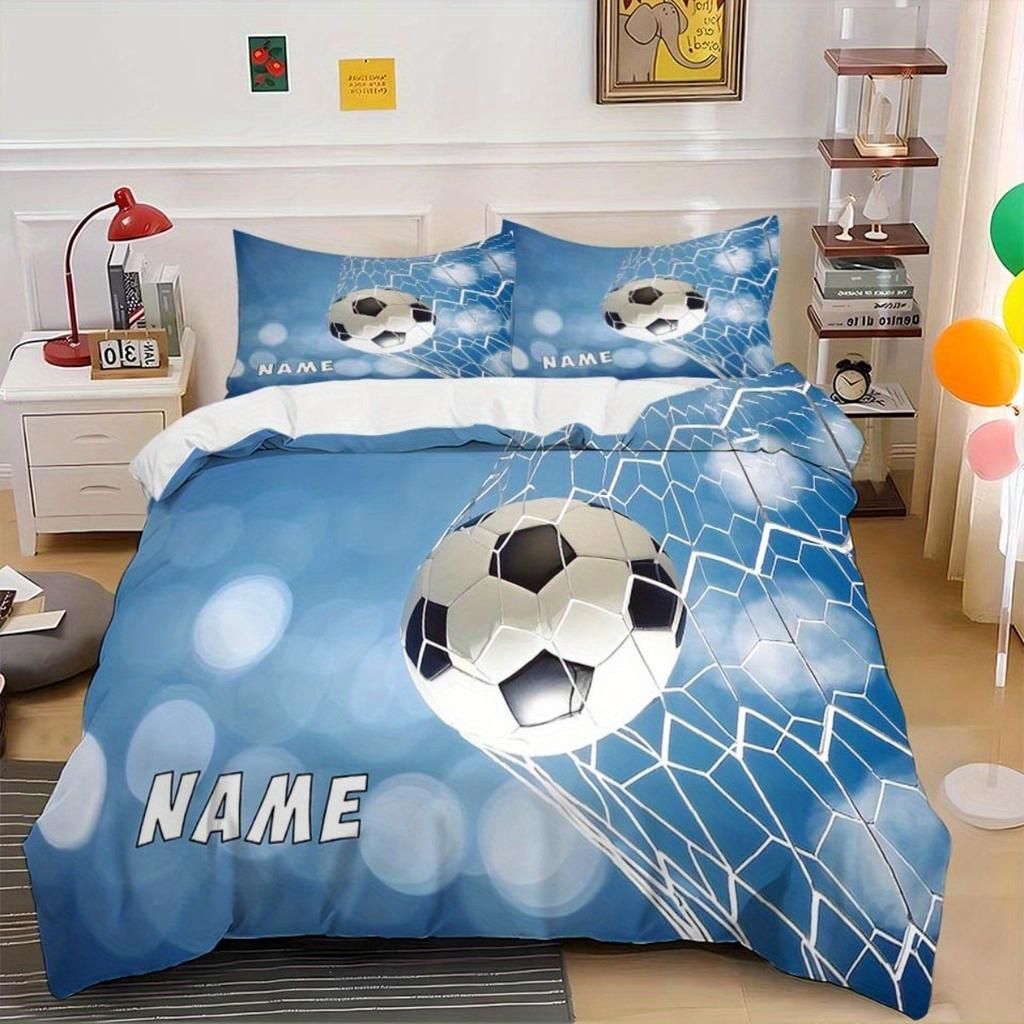 Christmas,Customization Football Duvet Cover Set Bedding Universal,  Cute Printed Cartoon Quilt Cover Comforter Sets Home