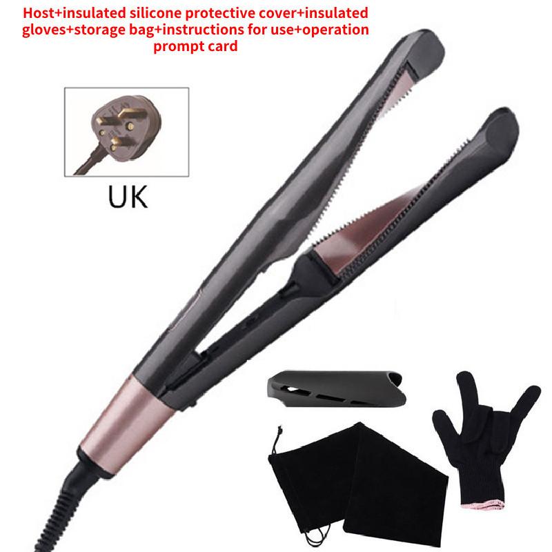 Hair Curler Straightener 2 In 1 Spiral Wave Curling Iron  Hair Straighteners