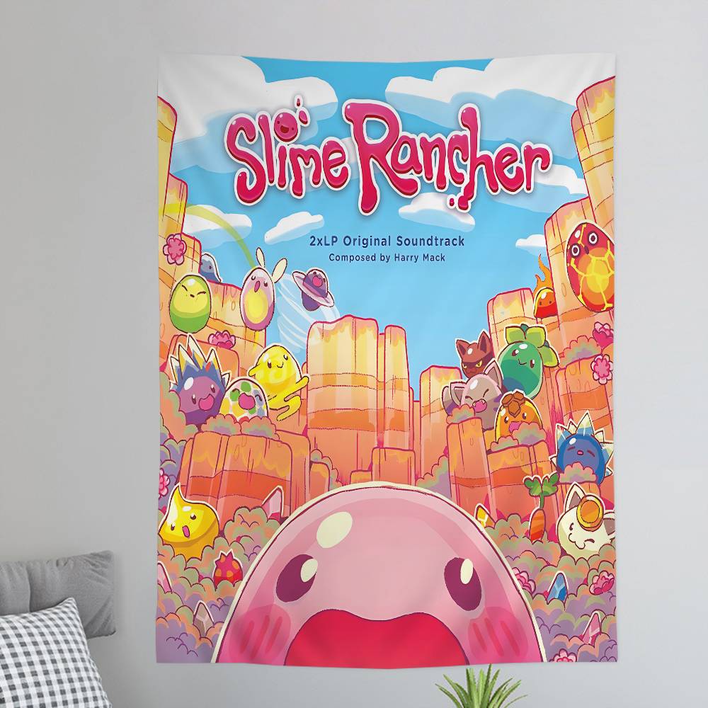 

Game SSlime Rancher Hanging Bohemian Tapestry Hanging Tarot Hippie Wall Rugs Dorm Home Decor 74x94cm(29x37in)