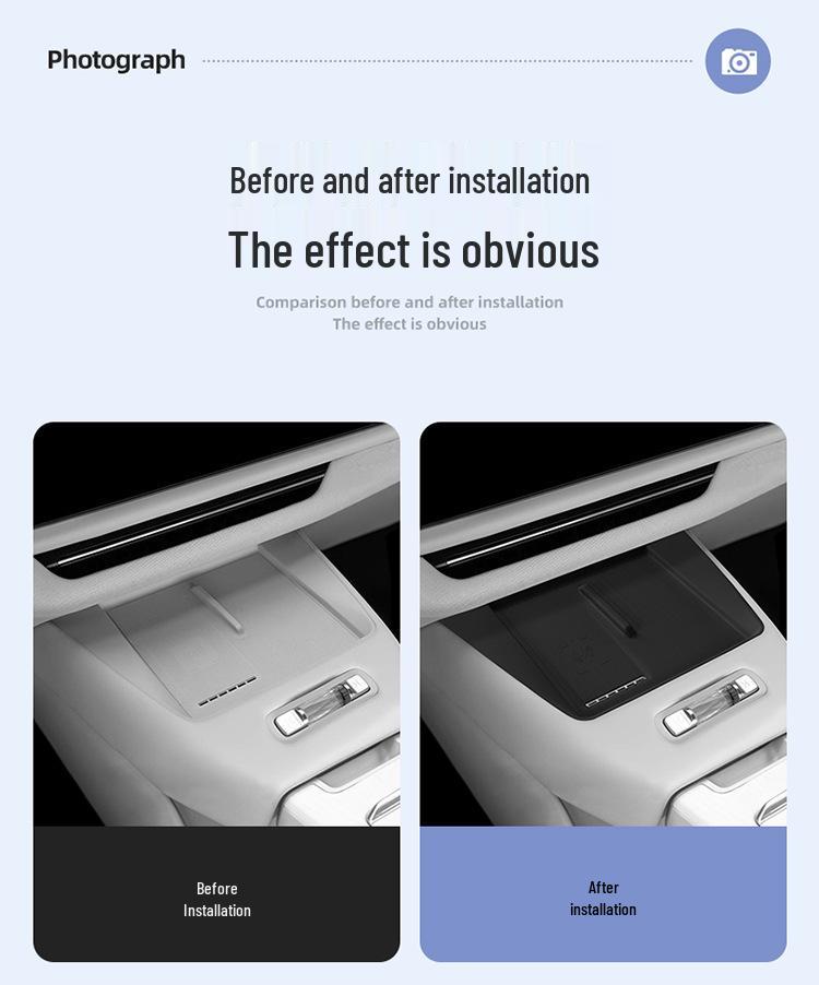 Volvo XC70 Silikon kabelloses LadePad: Rutschfeste Handy-Matte für die Mittelkonsole