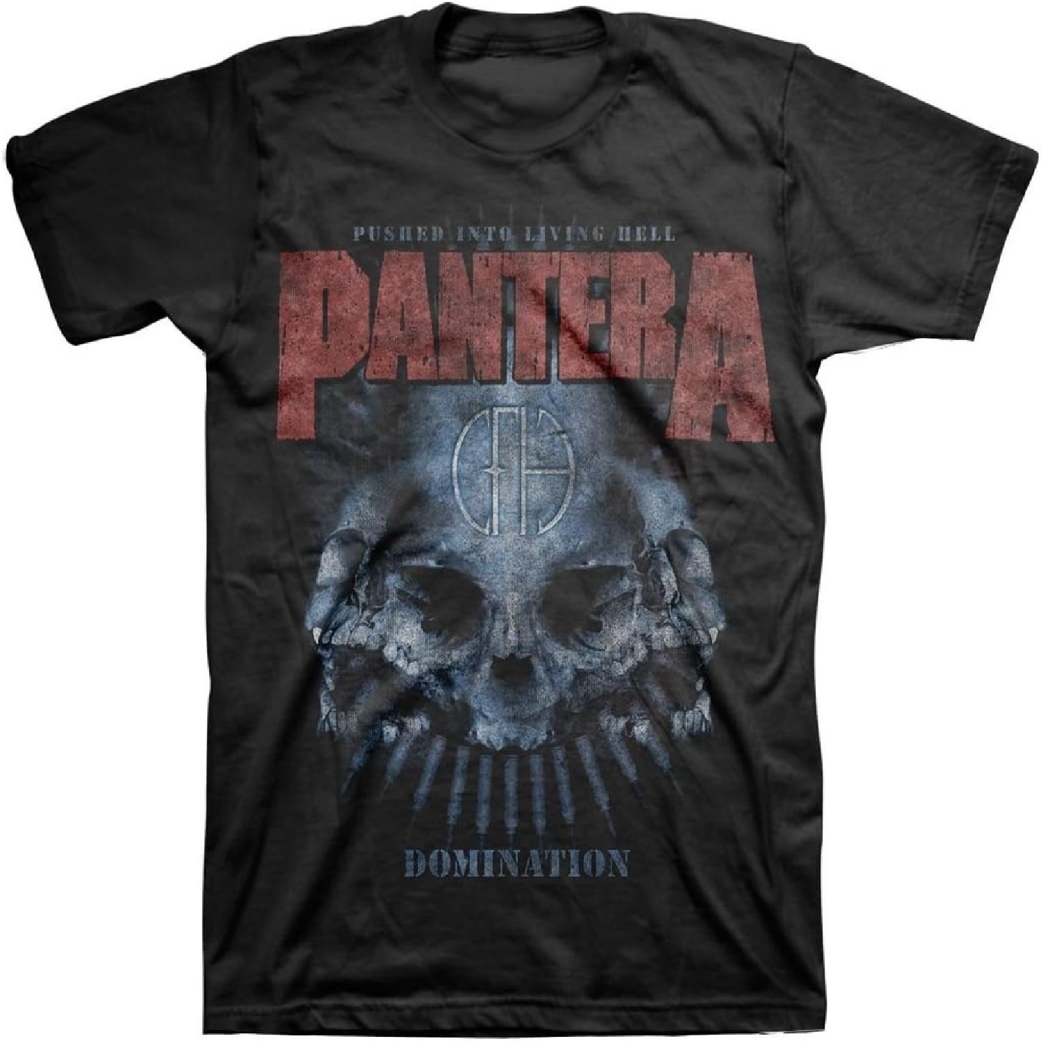 Pantera Men s Domination Distressed T-Shirt _ Officially Licensed Merchandise S