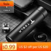 Autoaufkleber Tesla 304 Edelstahl Tragbar Auto smart Thermosflasche mit Temperaturanzeige Für TESLA MODEL X S 3 Y Auto Emb