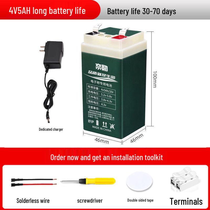 Maintenance-Free 4V4AH Lithium Lead-Acid Battery for Electronic Platform Weighing Scales