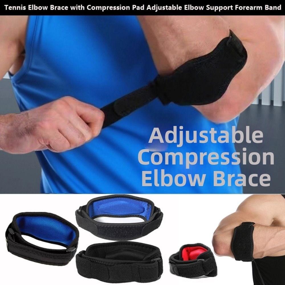 with Compression Pad Tennis Elbow Brace 28cm Length Tendonitis Pain Relief  for Women and Men