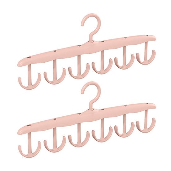 45326 Pcs Hangers with 12 Swivel Hooks Great Load Bearing Rotary Hat Belt Scarf Socks Tie