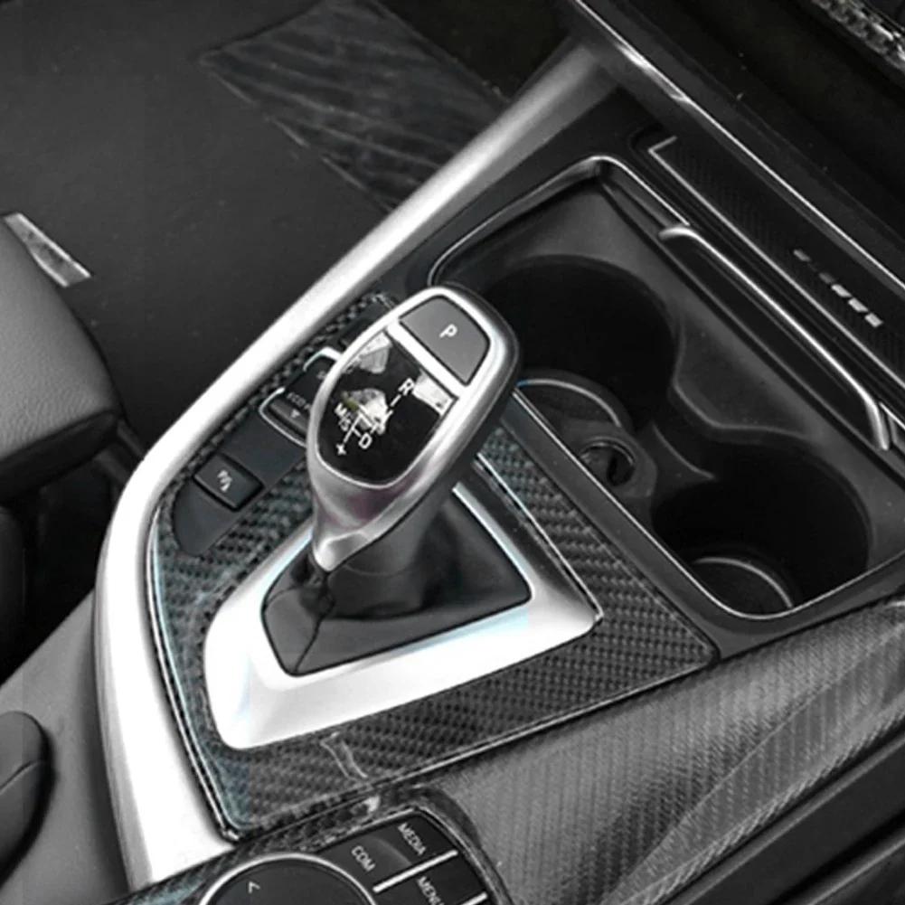 Auto Mittelkonsole Schalthebel Panel Aufkleber L-Form Abdeckung Für BMW 3 4 Serie F30 F31 F32 F36 3GT 320i 13-19 Linkslenker