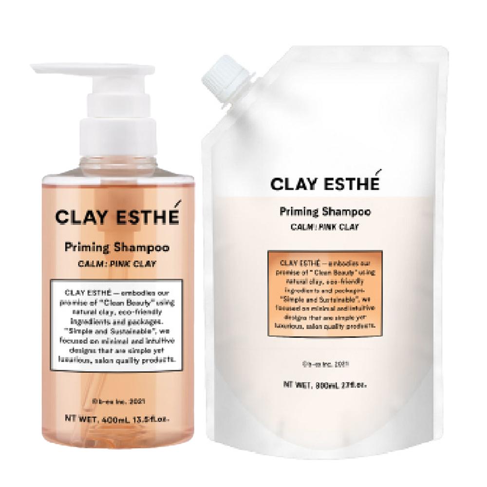 

b-ex Clay Esthe Priming Shampoo Pink Clay (400ml / Refill 800ml) 400ml