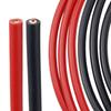 6AWG PVC Pure Copper Wire Red Black 2M Thick Copper Terminals 5/16 3/8 6pcs Heat Shrink Tubing Battery Power Welding Cable