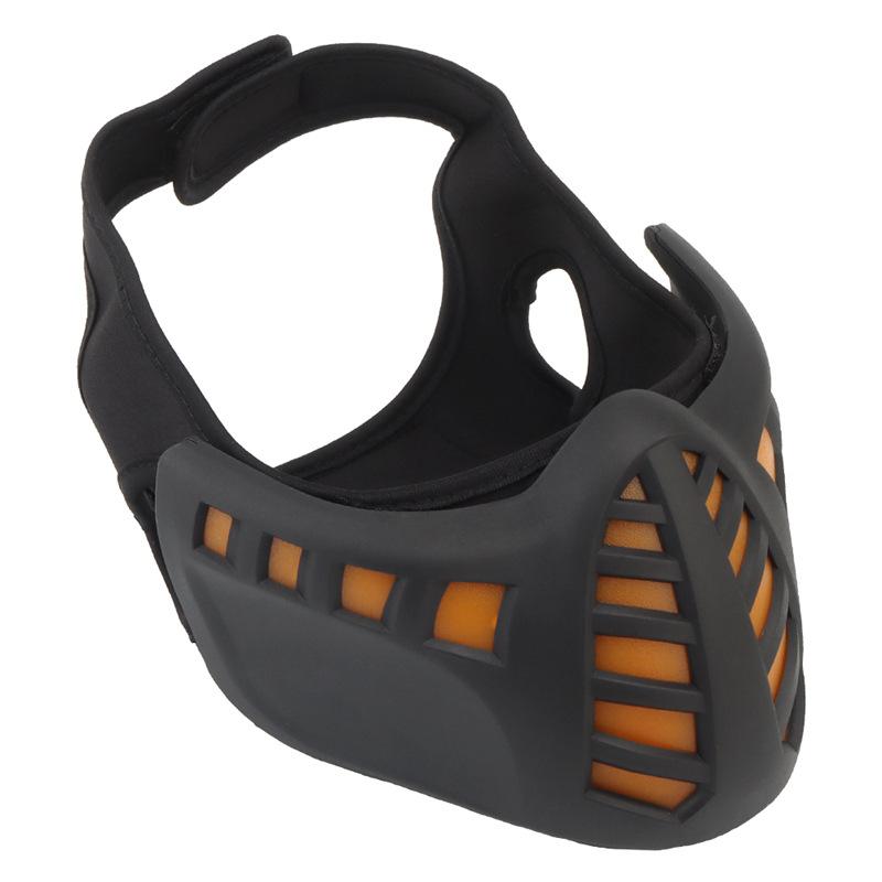 Cyberpunk LED Tactical Mask, Realistic Face Mask for CS Wargame Halloween Carnival Cosplay
