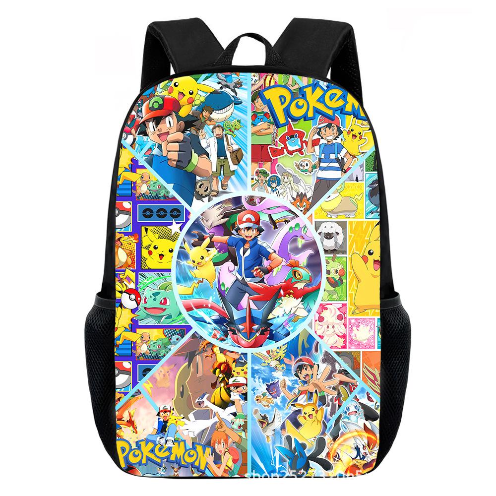 Cartoon Pikachu Backpacks Print Primary Software Backpacks for Boy and Girls Best Gifts Lightweight Cartoon School Bag for Kids