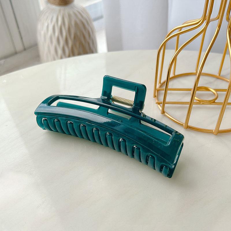 

Chic Shark Oversized Clip For Sophisticated Updos In Vibrant Colors For Women Garden Green