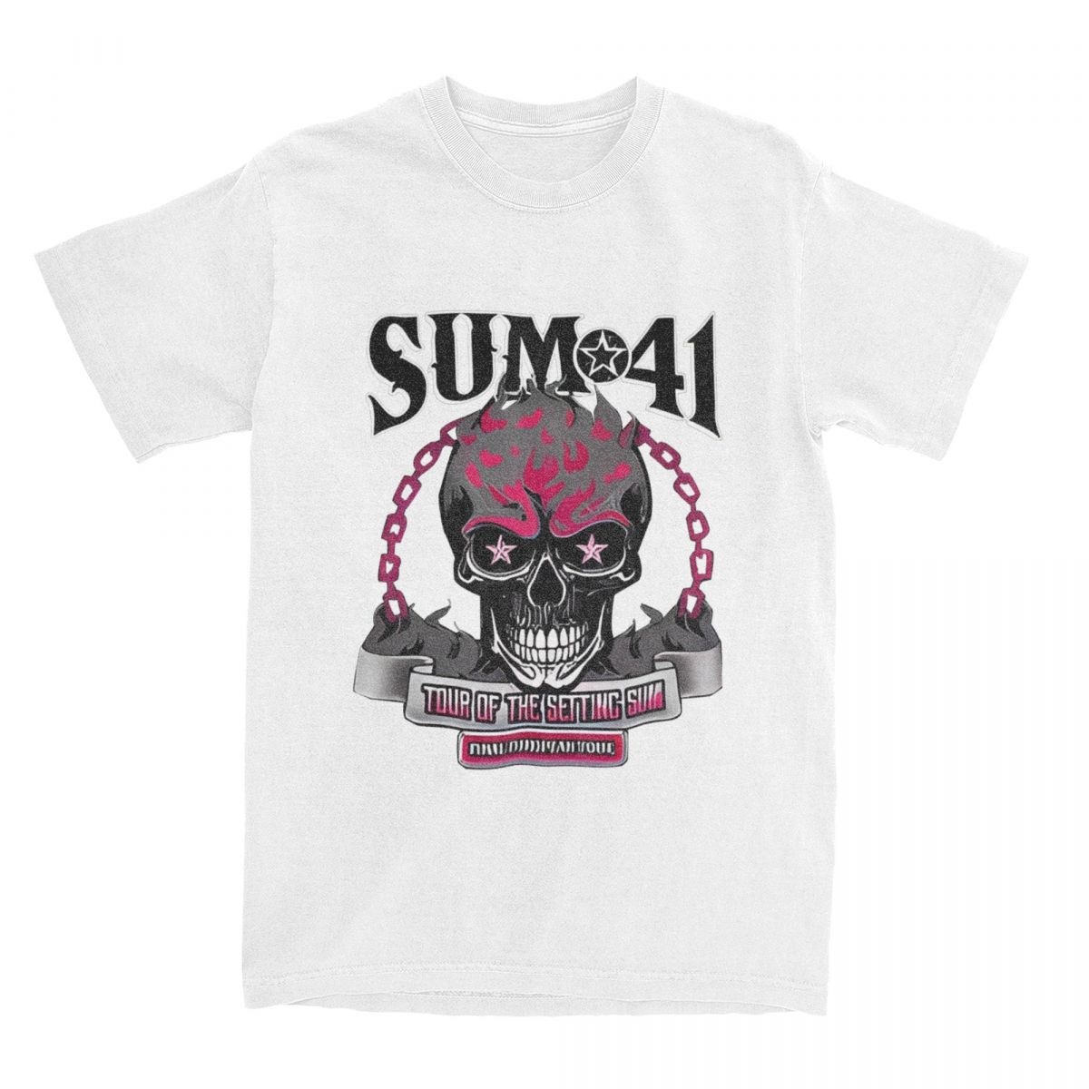 

Streetwear T Shirt Sum 41 Band Cotton T Shirts Popular Tee Shirt for Adult Summer Awesome Pattern Men Women Short Sleeve Tops S