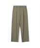 NOTIG One-Pleat Loose Fit Cotton Blend Pants Green_Okg3Ptlp103E1