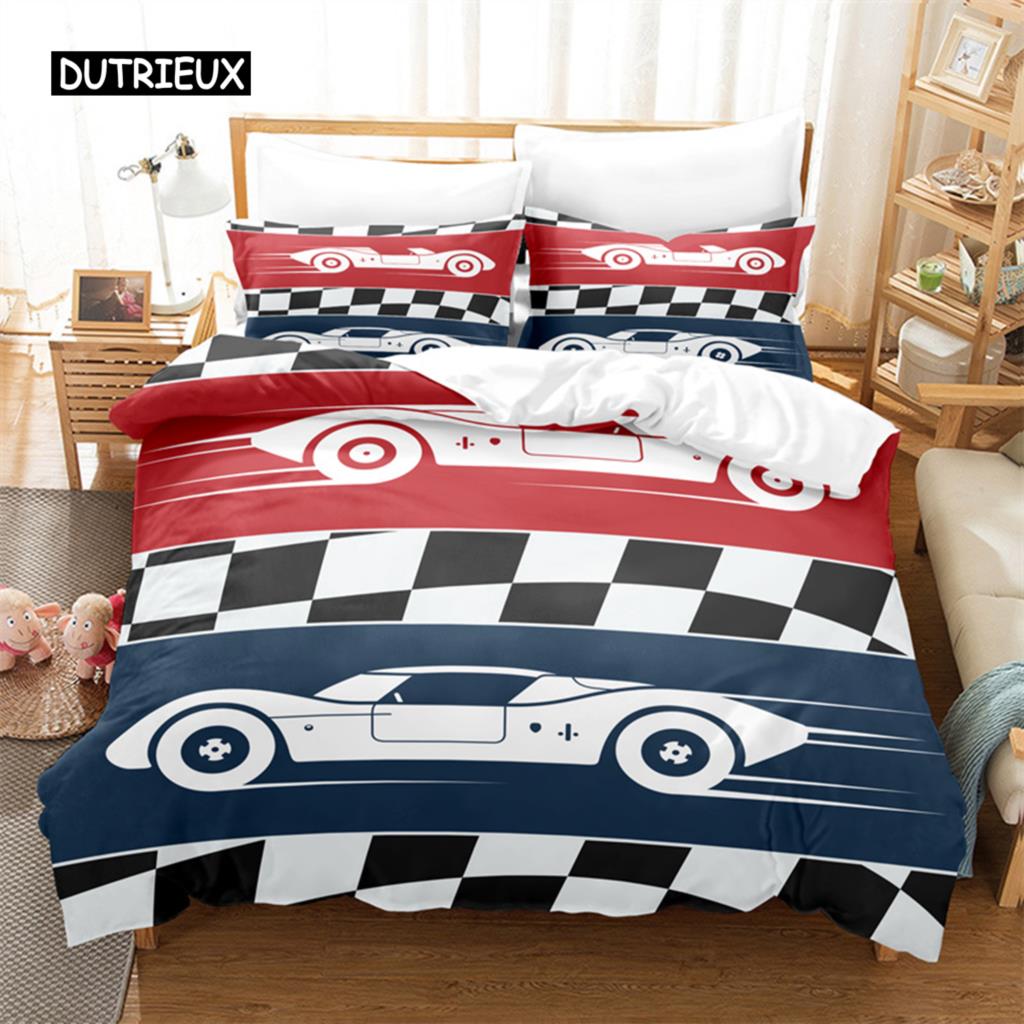 Cartoon Sports Car Bedding Set Duvet Cover Set 3d Bedding Digital Printing Bed Linen Queen Size Bedding Set Fashion Design