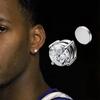 1Pairs Crystal Strong Magnetic Ear Stud Clip Earrings for Men and Women Punk Round Zircon Magnet Earrings Non Piercing Jewelry