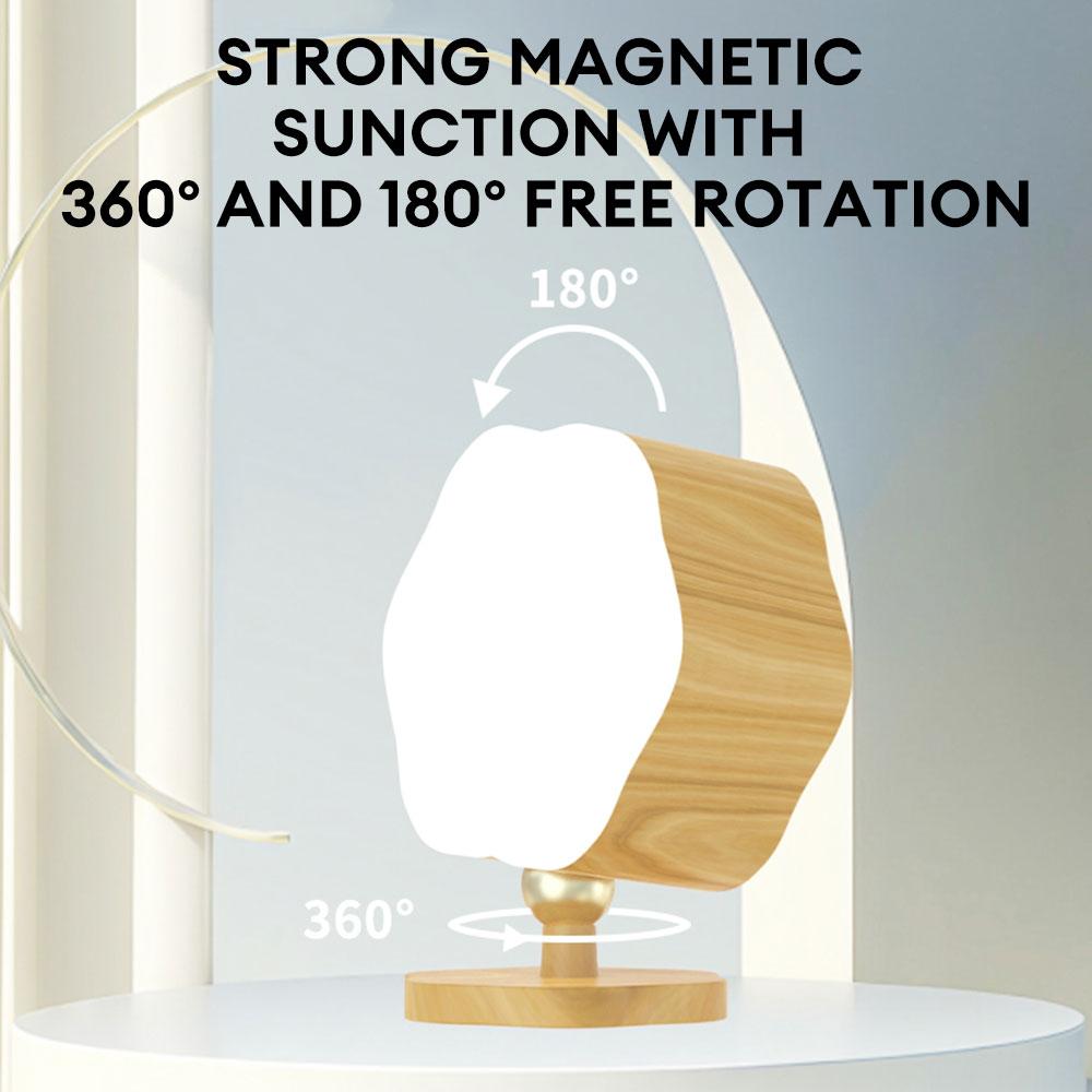 LED Wall Sconces Light Touch Eye Protection Wall Light 3 Color Temperature Dimmable Wall Light 360 Rotatable USB Recharge Lamp