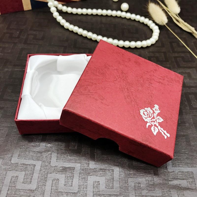Square Jewelry Packaging Box Bracelet Necklace Cardboard Gift Organizer Case Women Pendant Storage Display Container 2025 NEW