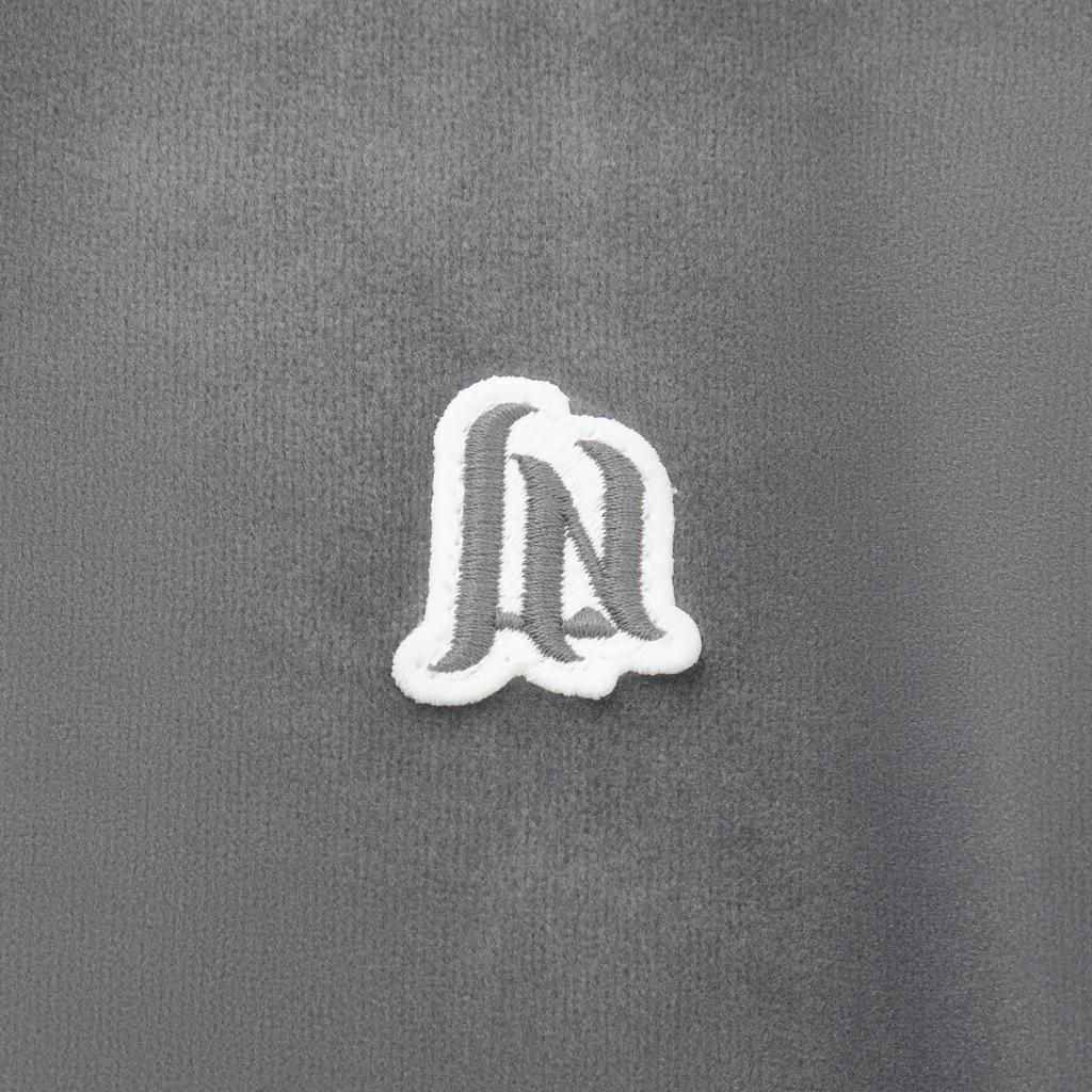 Li-Ning Sports Lifestyle Series Stand Collar Letter Embroidery Zipper Jacket Women Jacket Asphalt-Gray AWDVC24-5