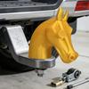 Funny Horse Head Cover Cap for Trailer Coupling Trailer Hitch Ball Cover Prevent Receiver Tube From Rusting
