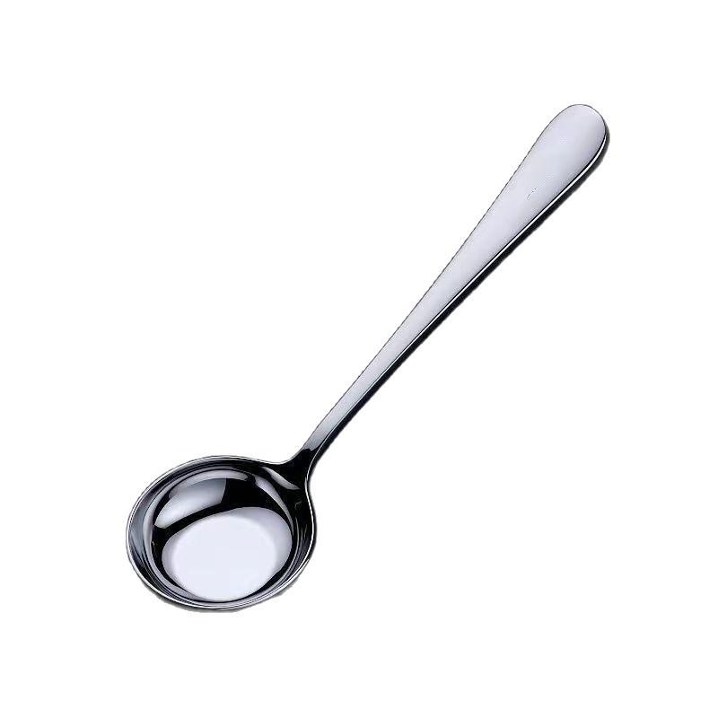 Edelstahl Rundlöffel Net Rot Golden Dinner Langer Griff Rühren Dessertlöffel Für Küchenzubehör Gadgets