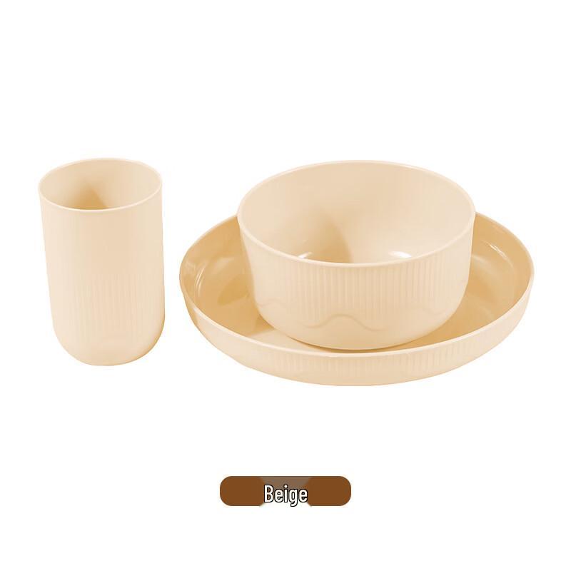 

ZISIZ 3-Piece Nordic Straw Dinnerware Set