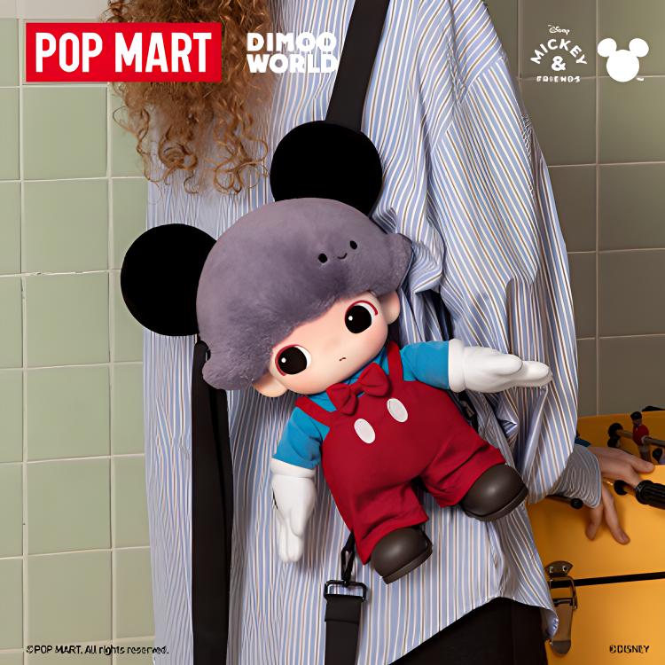 New POP MART Dimoo World X Disney Series Mickey Vinyl Plush Bag PPMT-2503-0018