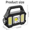 Solar Flashlight With USB Charging Outdoor Led Spotlight Searchlight USB Rechargeable Camping Flashlight Solar Spotlight