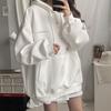 Fashion Casual Printed Oversized Hoodie with Drawstring for Women