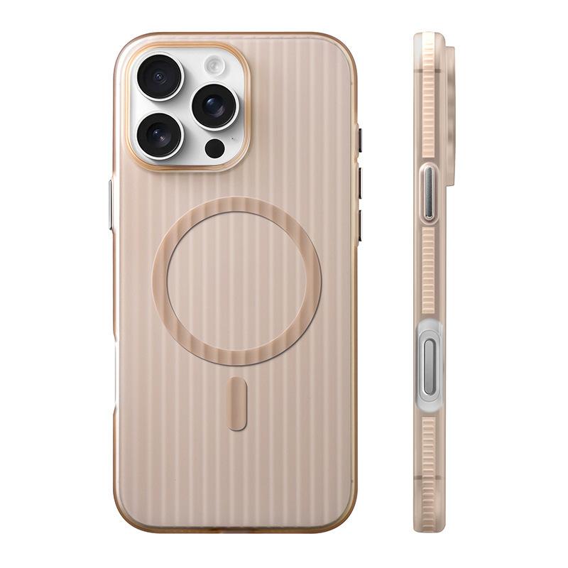 

The Stripes Are Suitable for The IPhone17ProMax Phone Case. The Magnetic Apple 16 Matte Anti Drop Protective Case Q8227QQ-iPhone12ProMax