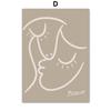 Abstrakt Matisse Picasso Ansikt Due Blad Nordiske Plakater og Maleri Trykk Veggkunst Lerret Veggbilder for Stuedekor
