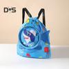 Kids Swim Bag Cartoon Printed Drawstring Backpack Lightweight Beach Swimming Pool Gym Bag Waterproof Sports Storage Pouch