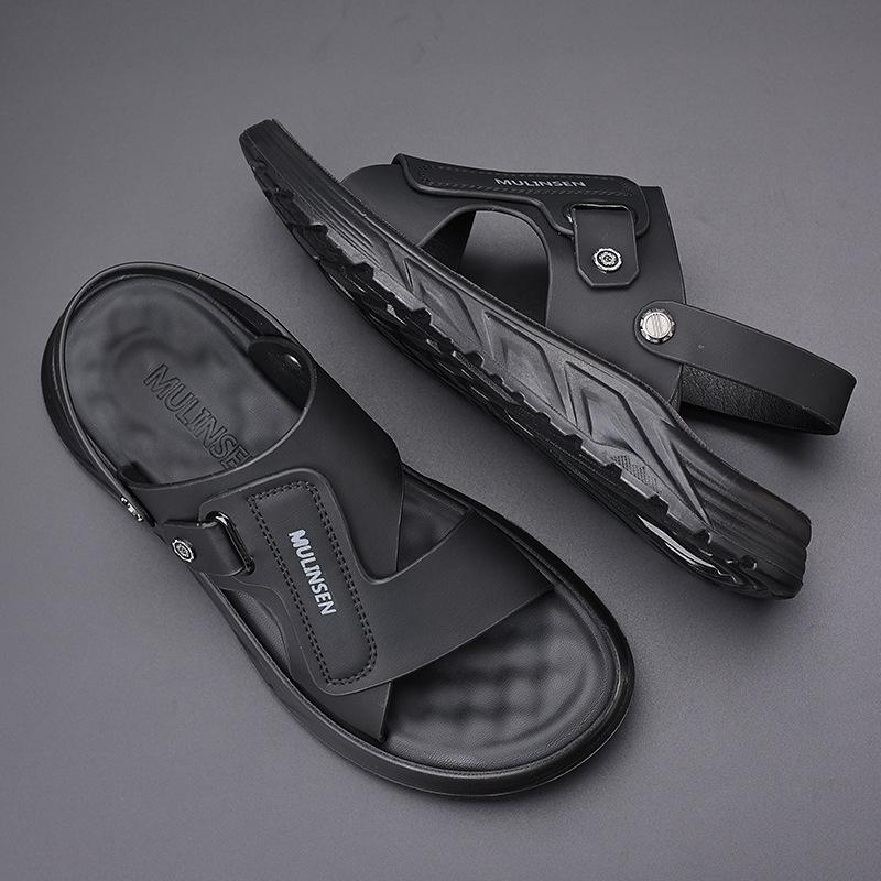 

Sandals men s 2025 new trend platform beach sandals summer wear dad non-slip wear-resistant dual-purpose slippers 44