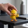 Quirky Office Decorations Angry Duck Figurine Collection, Funny Yellow Desktop Ornament, Cute Grumpy Fun Desk Accessories Statue for Home Car